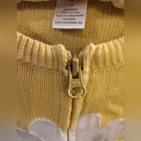 Kids Gymboree Yellow Daisy Jacket- 8 - Picture 6 of 6